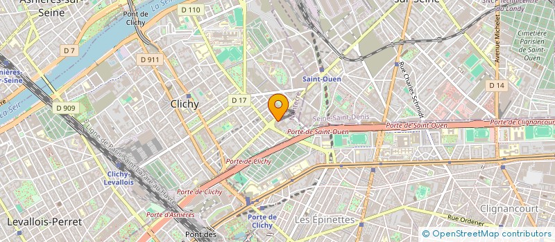 localisation de l'entreprise SCCV B1 PERI à CLICHY