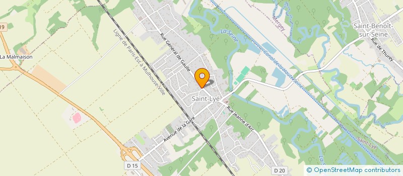 localisation de l'entreprise SCCV BA2S DES VIGNES  SAINT-LYE