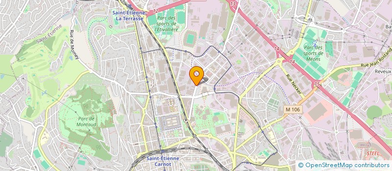 localisation de l'entreprise SCCV BACCARA PARK  SAINT-ETIENNE