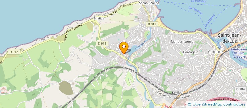 localisation de l'entreprise SCCV BADIALDE à URRUGNE