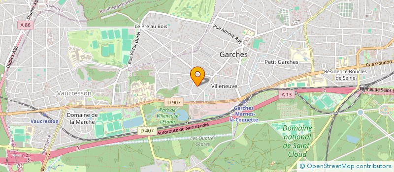 localisation de l'entreprise SCCV BAGNEUX LA REINE à GARCHES