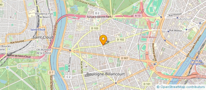 localisation de l'entreprise SCCV BAILLEUL DEVELOPPEMENT à BOULOGNE-BILLANCOURT