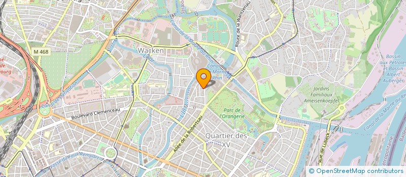localisation de l'entreprise SCCV BALZAC à STRASBOURG
