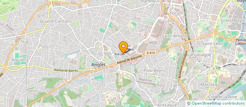 localisation de l'entreprise SCCV BARTHES ANGLET  ANGLET