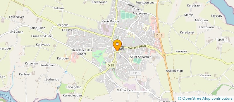 localisation de l'entreprise SCCV BELHOMMET  LANNILIS