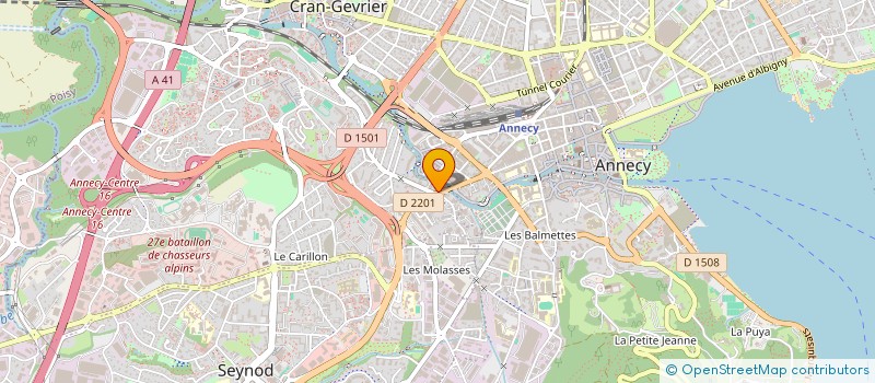 localisation de l'entreprise SCCV BELLORIZON à ANNECY