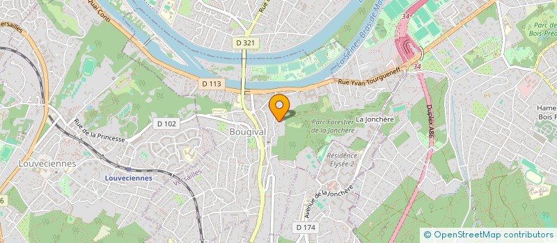 localisation de l'entreprise SCCV BEZONS GP LE BAZIN  BOUGIVAL