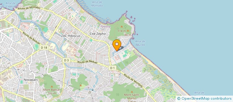 localisation de l'entreprise SCCV BHLS  CAYENNE