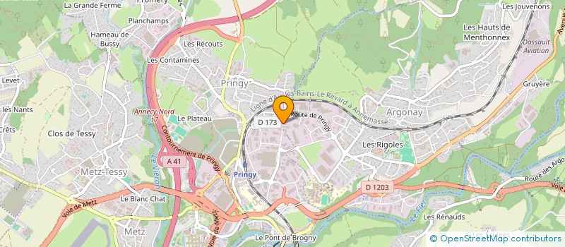localisation de l'entreprise SCCV BLM à ARGONAY