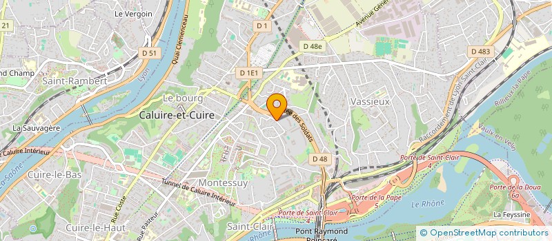 localisation de l'entreprise SCCV BLUE BIRD  CALUIRE-ET-CUIRE