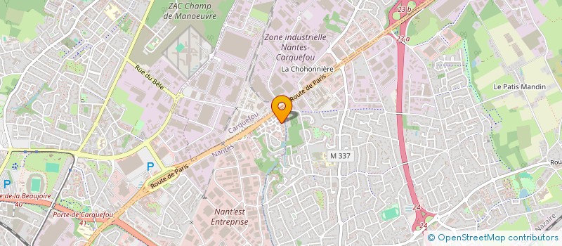 localisation de l'entreprise SCCV BOIS JOALLAND à NANTES