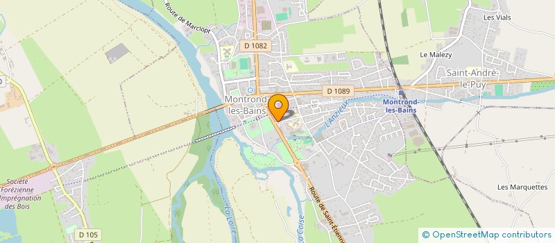 localisation de l'entreprise SCCV BORDS DE LOIRE  MONTROND-LES-BAINS