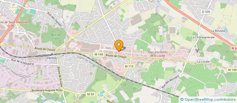localisation de l'entreprise SCCV BOUGUENAIS BELLEVUE à NANTES