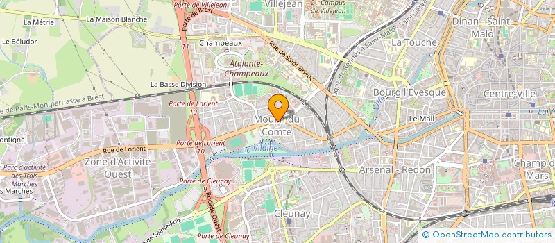 localisation de l'entreprise SCCV BRETAGNE HABITAT à RENNES