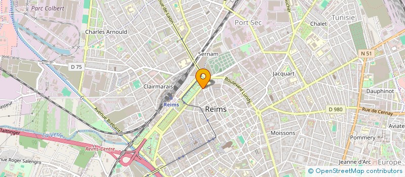 localisation de l'entreprise SCCV BROSSOLETTE à REIMS