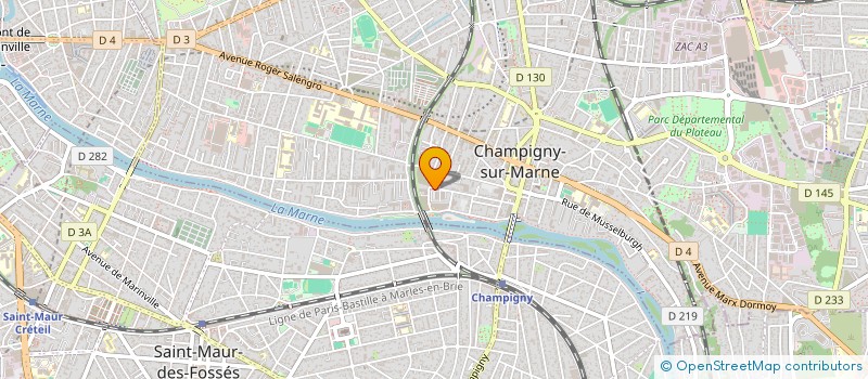 localisation de l'entreprise SCCV BUTTE BRACHET ROMAINVILLE  CHAMPIGNY-SUR-MARNE