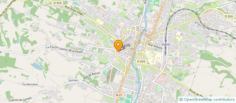 localisation de l'entreprise SCCV CAHUZE à AUCH