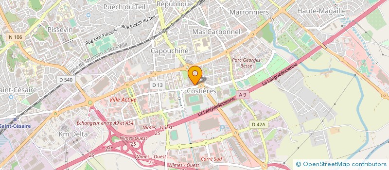 localisation de l'entreprise SCCV CARDINAL DE CABRIERES à NIMES