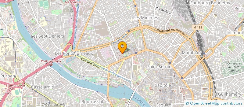 localisation de l'entreprise SCCV CARETO à TOULOUSE