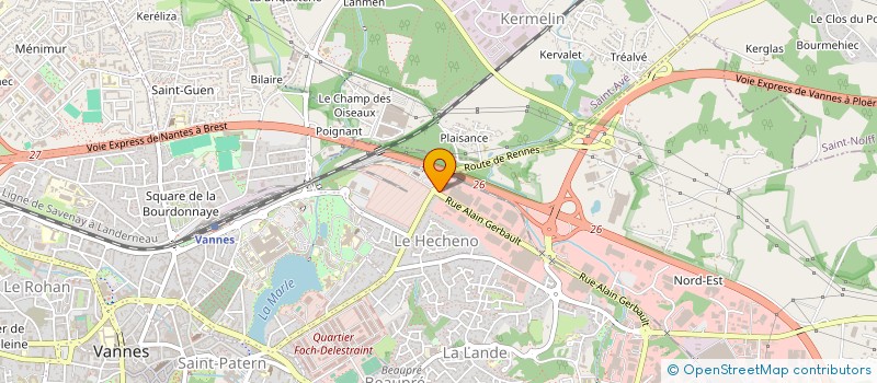 localisation de l'entreprise SCCV CARRE WILSON à VANNES