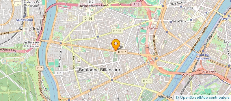 localisation de l'entreprise SCCV CARRIERES-SOUS-POISSY ZAC SAINT LOUIS à BOULOGNE-BILLANCOURT