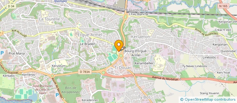localisation de l'entreprise SCCV CAUDAN LIBERATION  QUIMPER