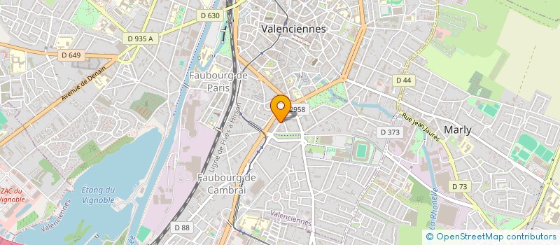 localisation de l'entreprise SCCV CAUDRY DELORY  VALENCIENNES