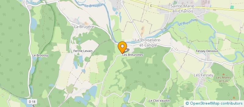 localisation de l'entreprise SCCV CHAMP LELOUP  LA PROISELIERE-ET-LANGLE