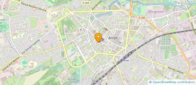 localisation de l'entreprise SCCV CHANZY à ARRAS