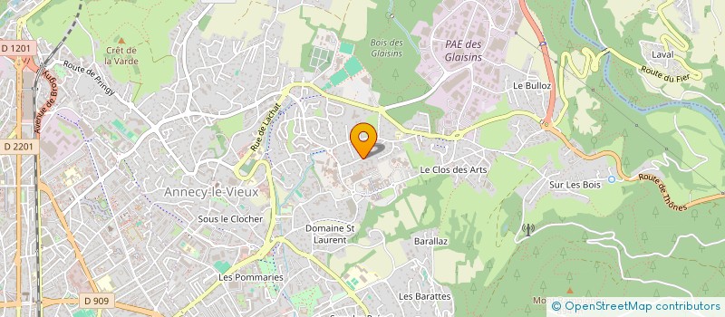 localisation de l'entreprise SCCV CHARVONNEX CULAZ à ANNECY