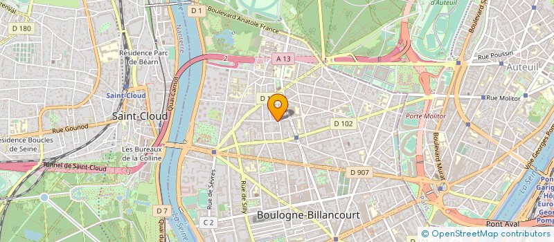 localisation de l'entreprise SCCV CHATILLON MALAKOFF à BOULOGNE-BILLANCOURT