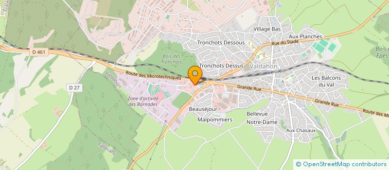 localisation de l'entreprise SCCV CHBO  VALDAHON