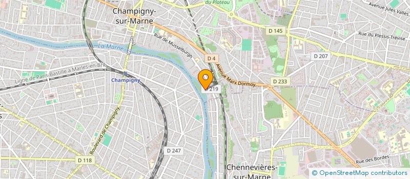 localisation de l'entreprise SCCV CHEVALIER  CHAMPIGNY-SUR-MARNE