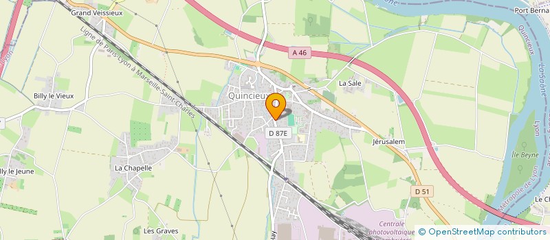 localisation de l'entreprise SCCV CHUEL VENISSIEUX CDG 2022 à QUINCIEUX