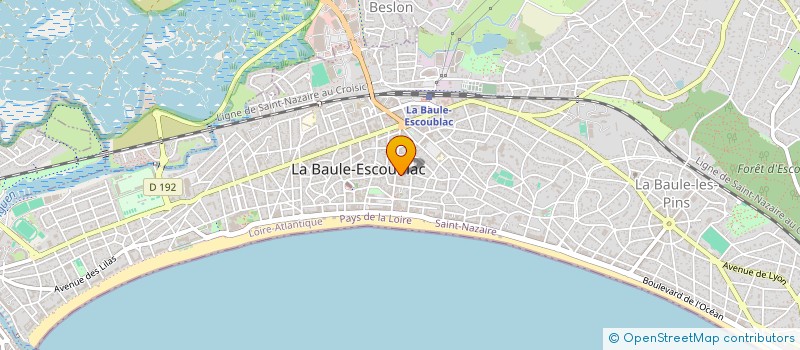 localisation de l'entreprise SCCV CLEMENCEAU 54 à LA BAULE-ESCOUBLAC