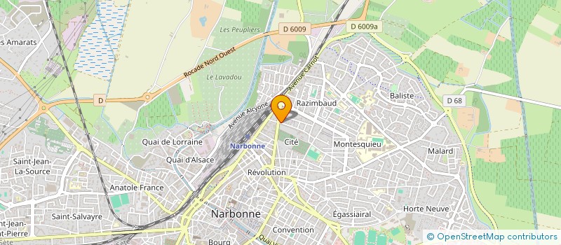localisation de l'entreprise SCCV CLOS D'ESTELLE  NARBONNE
