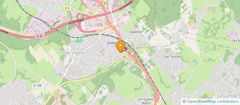 localisation de l'entreprise SCCV CLOS DE LA FAYE à ECOLE-VALENTIN