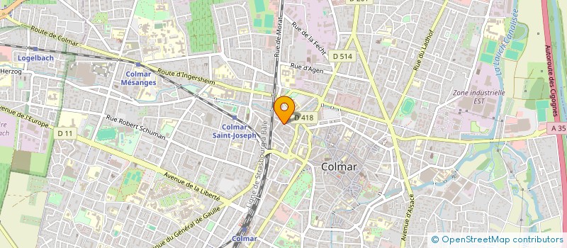 localisation de l'entreprise SCCV CLOS S.A.  COLMAR