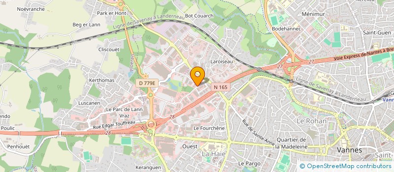 localisation de l'entreprise SCCV COEUR D'ILOT à VANNES