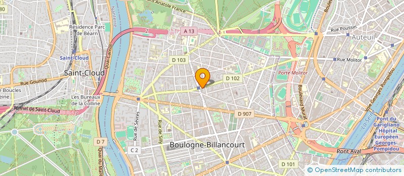 localisation de l'entreprise SCCV COLLONGES DEVELOPPEMENT à BOULOGNE-BILLANCOURT