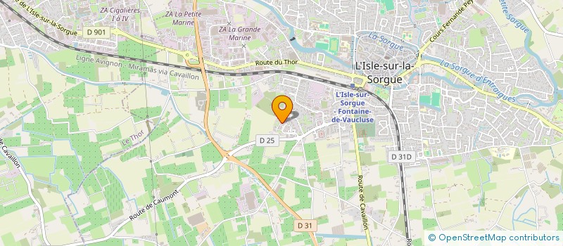 localisation de l'entreprise SCCV COMMANDANT DUBOIS à L'ISLE-SUR-LA-SORGUE