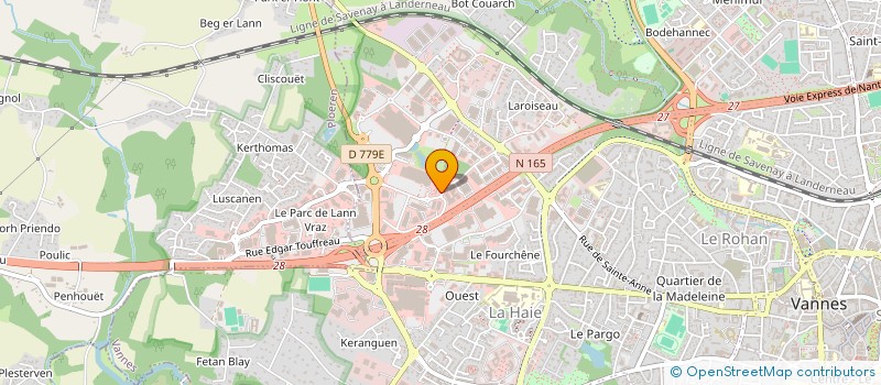 localisation de l'entreprise SCCV CONNECT à VANNES