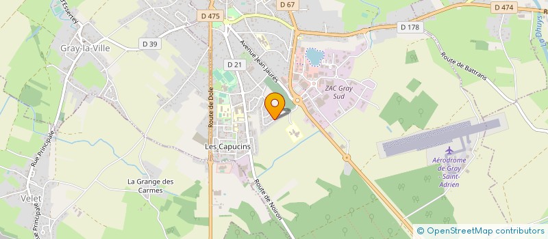 localisation de l'entreprise SCCV CORALIE à GRAY
