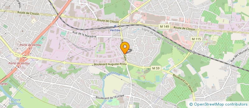 localisation de l'entreprise SCCV COTE LOIRE à VERTOU