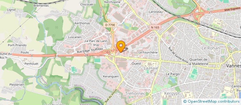 localisation de l'entreprise SCCV COTE OUEST à VANNES