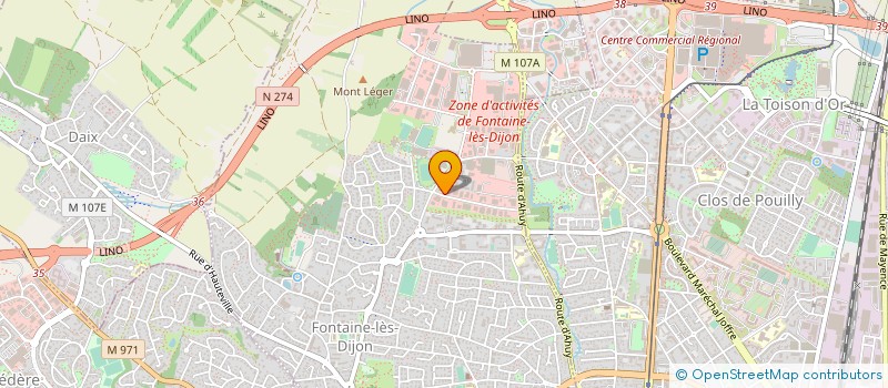 localisation de l'entreprise SCCV COURS FLEURY à FONTAINE-LES-DIJON