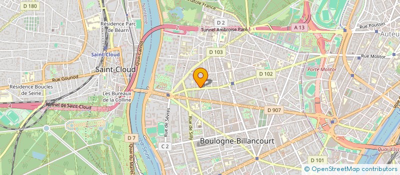 localisation de l'entreprise SCCV CP DRANCY SEMEUSE à BOULOGNE BILLANCOURT