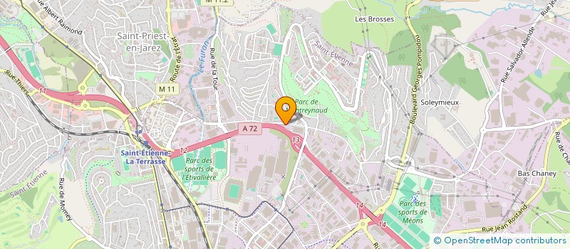 localisation de l'entreprise SCCV CROIX BLANCHE LOCATIF à SAINT-ETIENNE
