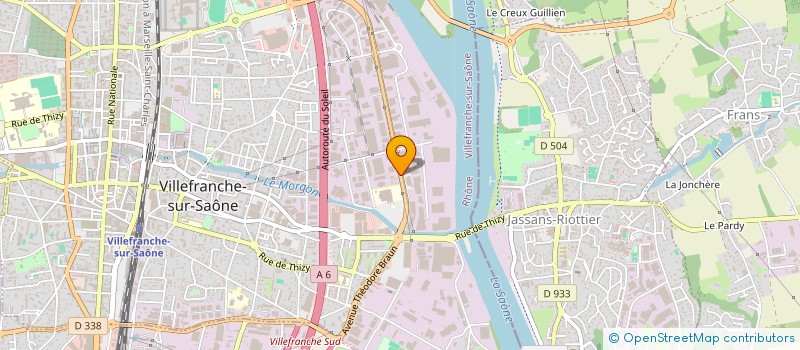 localisation de l'entreprise SCCV DARDILLOISE  VILLEFRANCHE-SUR-SAONE