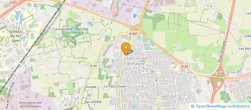 localisation de l'entreprise SCCV DE BREQUIGNY  CHARTRES-DE-BRETAGNE